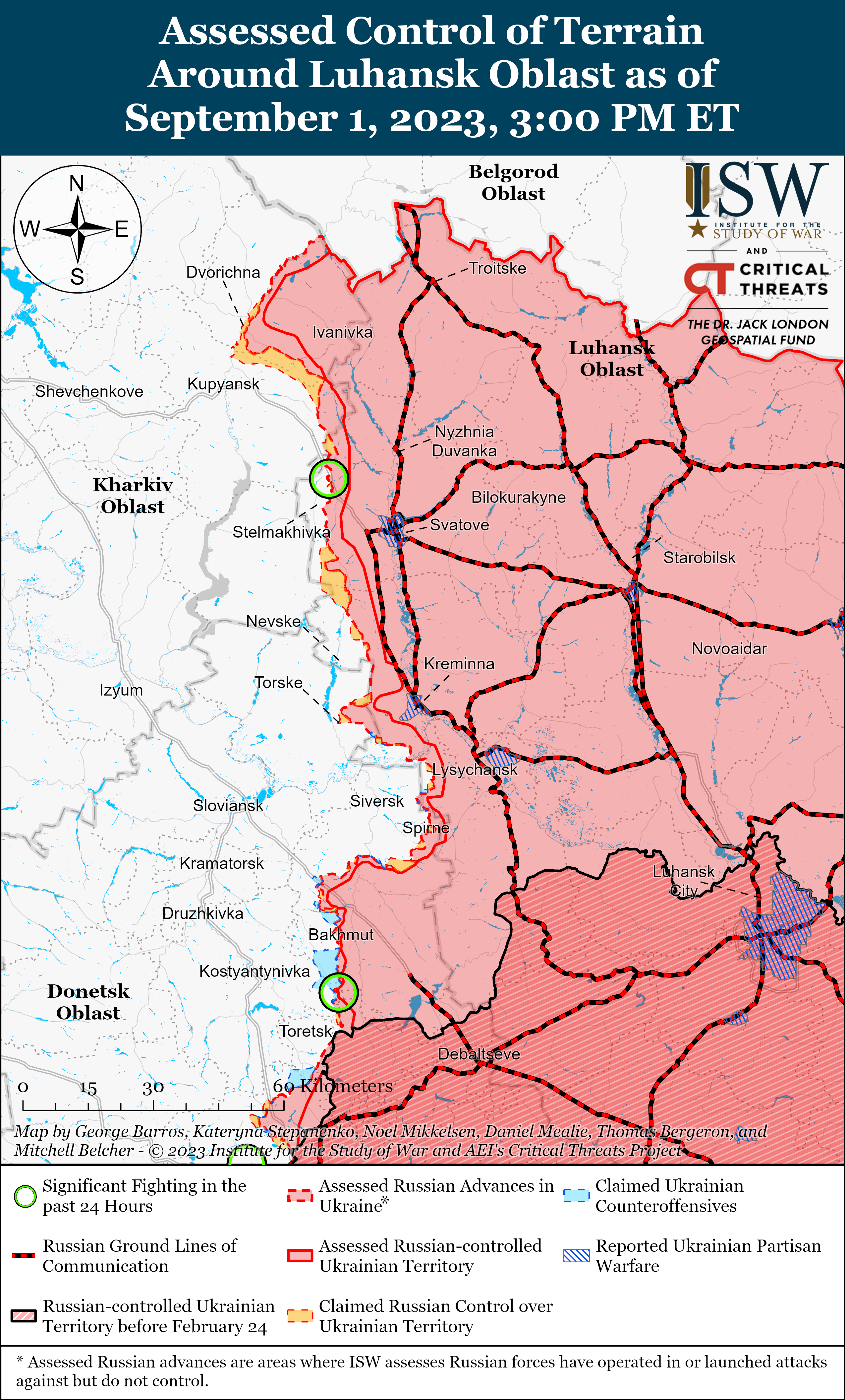 ЗСУ успішно просуваються на Бахмутському напрямку: карти боїв ISW